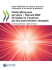 Image for Projet OCDE/G20 sur l&#39;erosion de la base d&#39;imposition et le transfert de benefices Declaration pays par pays - Recueil 2022 de rapports d&#39;examen par les pairs (version abregee) Cadre inclusif sur le BEPS : Action 13