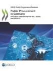 Image for OECD Public Governance Reviews Public Procurement in Germany Strategic Dimensions for Well-being and Growth
