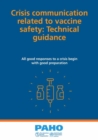 Image for Crisis communication related to vaccine safety: Technical guidance
