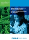 Image for Abordagem Sistematica para Exercicios de Definicao de Prioridades de Pesquisa: Orientacoes para Trabalhadores da OMS