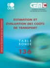 Image for Tables Rondes Cemt Estimation Et Valuation Des Cots de Trans