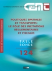 Image for Tables Rondes CEMT No. 124