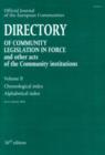 Image for Official Journal of the European Communities : Directory of Community Legislation in Force and Other Acts of the Community Institutions : As at 1 January 2001