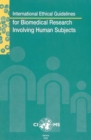 Image for International Ethical Guidelines for Biomedical Research Involving Human Subjects