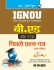 Image for IGNOU B.Ed. Entrance Test : Previous Years Papers (Solved)