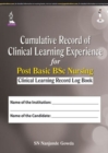 Image for Cumulative Record of Clinical Learning Experience for Post Basic BSc Nursing