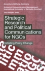 Image for Strategic research and political communications for NGOs: initiating policy change