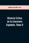 Image for Historia critica de la literatura espanola. Tomo II