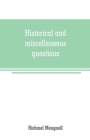 Image for Historical and miscellaneous questions, for the use of young people with a selection of British and General Biography