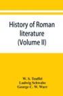 Image for History of Roman literature (Volume II)