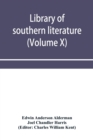 Image for Library of southern literature (Volume X)