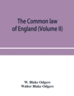 Image for The common law of England (Volume II)