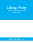 Image for A century of printing