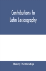 Image for Contributions to Latin lexicography