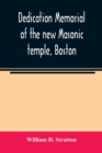 Image for Dedication memorial of the new Masonic temple, Boston