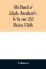 Image for Vital records of Scituate, Massachusetts, to the year 1850 (Volume I) Births