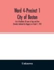 Image for Ward 4-Precinct 1; City of Boston; List of Residents 20 years of Age and Over (Females Indicated by Dagger) as of April 1, 1931