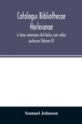 Image for Catalogus bibliothecae Harleianae, in locos communes distributus cum indice auctorum (Volume II)