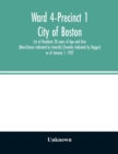 Image for Ward 4-Precinct 1; City of Boston; List of Residents 20 years of Age and Over (Non-Citizens Indicated by Asterisk) (Females Indicated by Dagger) as of January 1, 1937