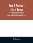 Image for Ward 1-Precinct 1; City of Boston; List of Residents 20 years of Age and Over (Non-Citizens Indicated by Asterisk) (Females Indicated by Dagger) as of January 1, 1942