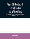 Image for Ward 18-Precinct 1; City of Boston; List of residents; 20 Years of Age and Over (Females Indicted by Dagger) As of April 1, 1931
