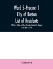 Image for Ward 5-Precinct 1; City of Boston; List of residents; 20 Years of Age and Over (Females Indicted by Dagger) As of April 1, 1934