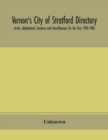 Image for Vernon&#39;s City of Stratford directory