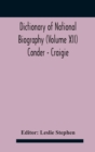 Image for Dictionary of national biography (Volume XII) Conder - Craigie