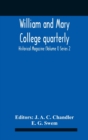 Image for William And Mary College Quarterly; Historical Magazine (Volume I) Series 2