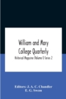 Image for William And Mary College Quarterly; Historical Magazine (Volume I) Series 2
