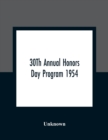 Image for 30Th Annual Honors Day Program 1954