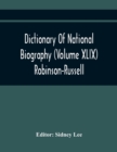 Image for Dictionary Of National Biography (Volume Xlix) Robinson-Russell