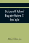 Image for Dictionary Of National Biography (Volume Lv) Stow-Taylor