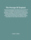 Image for The Peerage Of England