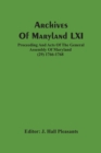 Image for Archives Of Maryland LXI; Proceeding And Acts Of The General Assembly Of Maryland (29) 1766-1768