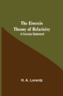 Image for The Einstein Theory Of Relativity