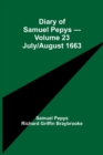 Image for Diary of Samuel Pepys - Volume 23