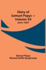 Image for Diary of Samuel Pepys - Volume 54
