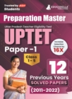 Image for Preparation Master UPTET Paper 1 - Previous Year Solved Papers (2011 - 2022) - Uttar Pradesh Teacher Eligibility Test Class 1 to 5 with Free Access to Online Tests