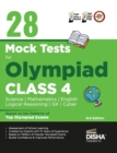 Image for 28 Mock Test Series for Olympiads Class 4 Science, Mathematics, English, Logical Reasoning, Gk &amp; Cyber