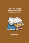 Image for John M. Synge : a Few Personal Recollections, with Biographical Notes