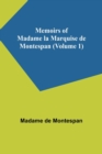 Image for Memoirs of Madame la Marquise de Montespan (Volume 1)