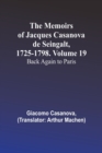 Image for The Memoirs of Jacques Casanova de Seingalt, 1725-1798. Volume 19