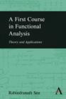 Image for A First Course in Functional Analysis