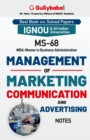 Image for MS-68 Management of Marketing Communication and Advertising