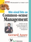 Image for Bite-sized bits on Common Sense Management: Small in size but packed with powerful practical insights on most aspects of management