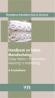 Image for Handbook on fabric manufacturing  : grey fabrics