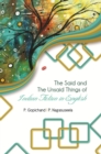 Image for Said and The Unsaid Things of Indian Fiction in English