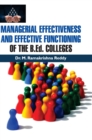 Image for MANAGERIAL EFFECTIVENESS AND EFFECTIVE FUNCTIONING OF THE B.Ed. COLLEGES