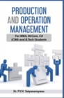 Image for Production and Operation Management